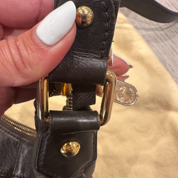 Louis Vuitton Hobo Croissant Moon Sling Bag - Brown Monogram Logo Cross Body - Picture 4 of 10